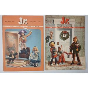 Vintage Jr. The Magazine For Boys And Girls Nov. & Dec. Christmas 1947 Lot